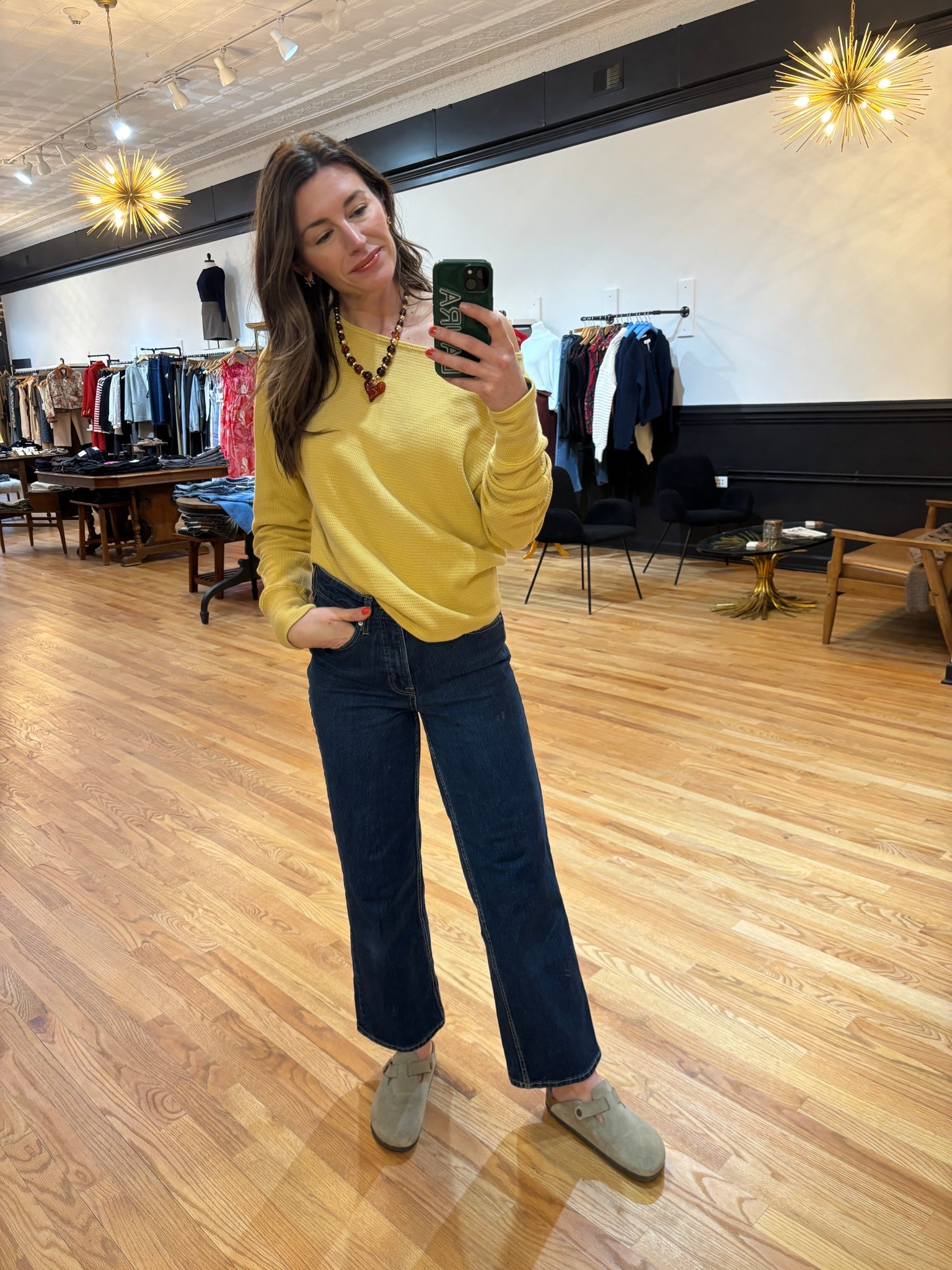 Wearing a small in the top, 4 in Free Assembly jeans 

#LTKdayinmylife #LTKgrwm #LTKootd