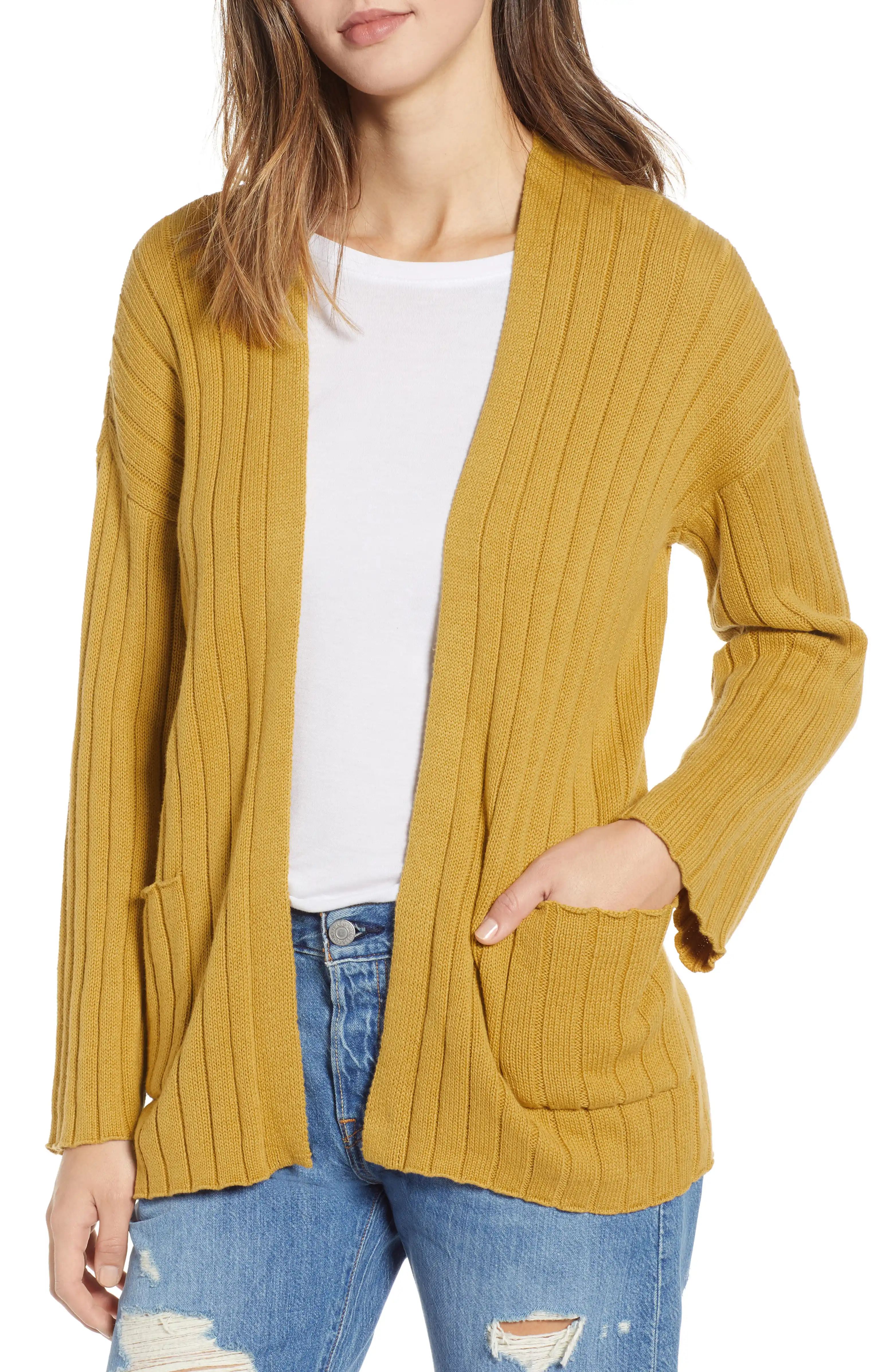 Ribbed Throw On Cardigan | Nordstrom