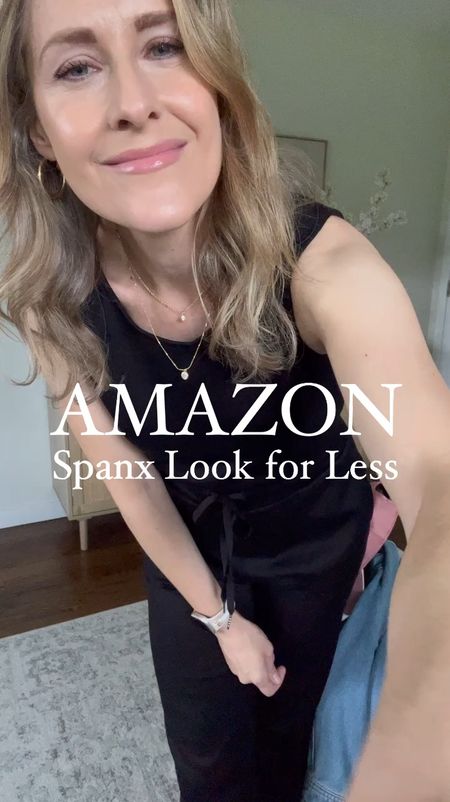 Amazon spanx air essentials jumpsuit lookalike look for less size small. Great fabric and overall quality. Travel outfit, work to weekend, just change accessories! #amazonfashion #founditonamazon #amazonfinds 

#LTKFindsUnder100 #LTKFindsUnder50 #LTKStyleTip