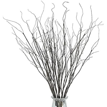 Pursuestar 5Pcs 29.5" Lifelike Dry Willow Branches Bendable Iron Wires Artificial Floral Flower Stub | Amazon (US)