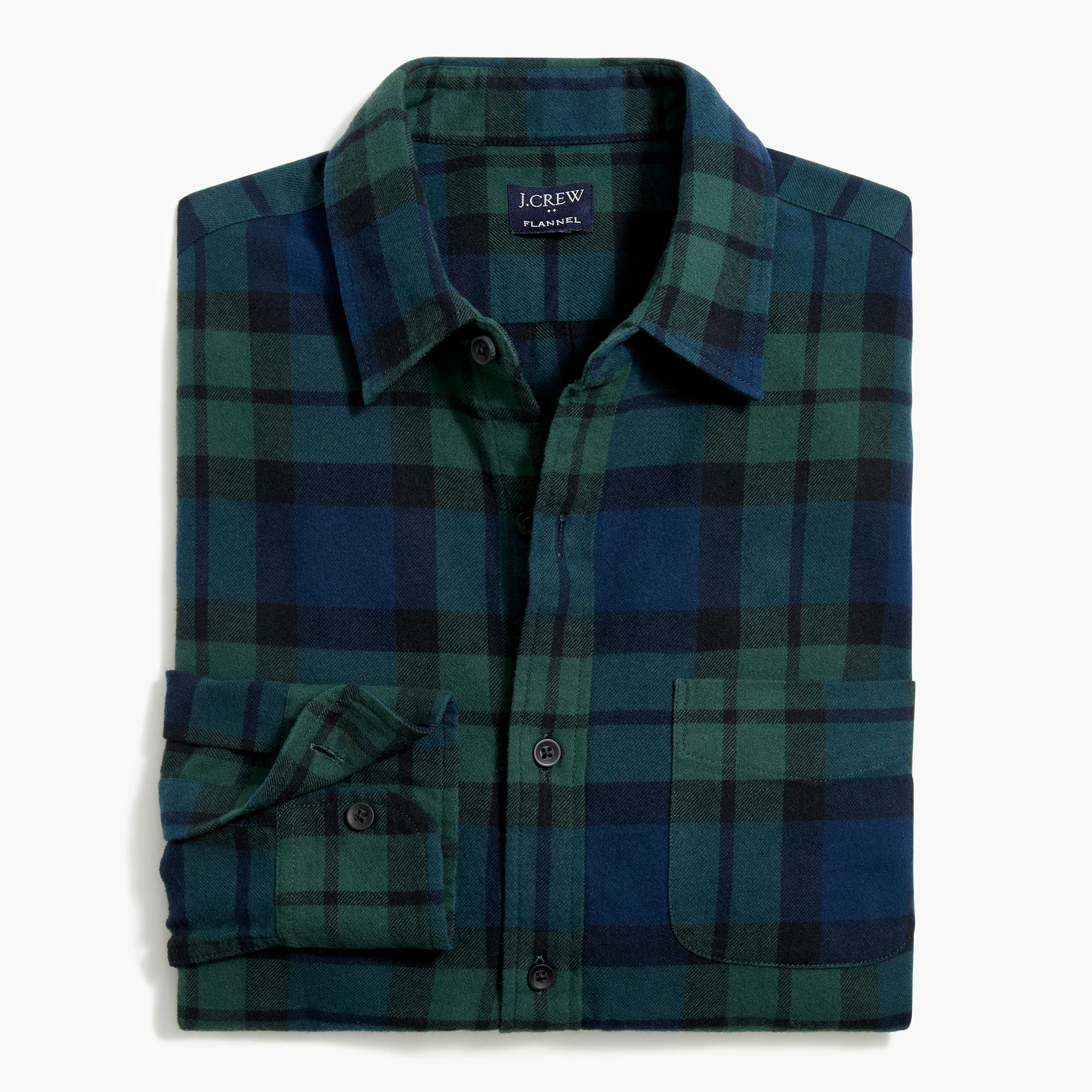 Plaid regular flannel shirt | J.Crew Factory
