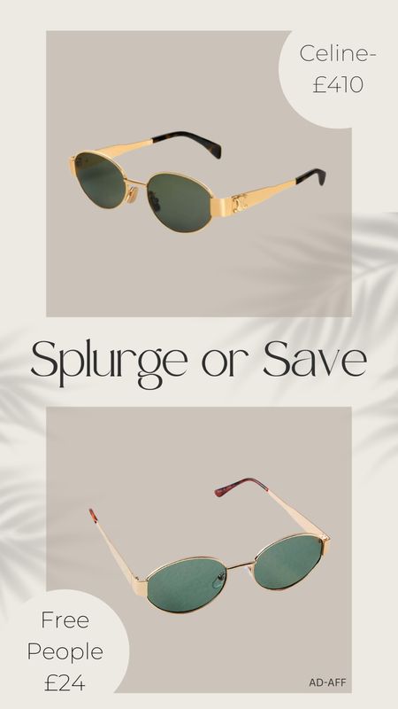 Splurge or Save 
Celine sunglasses dupe 🕶️

#LTKsalealert #LTKSeasonal #LTKeurope