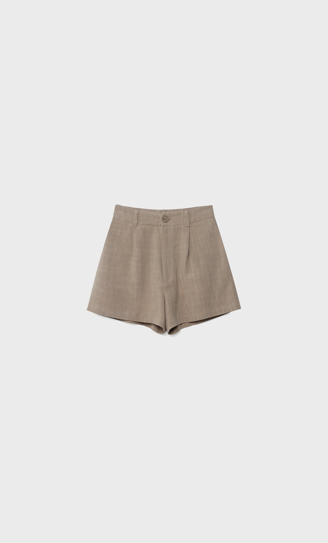 Loose-fitting linen blend shorts - Women's fashion | Stradivarius United Kingdom | Stradivarius (UK)