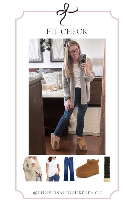 Would you believe me if I said this cardigan was $20? Sharing the link + my staple T and jeans right here. 
Wearing a M cardigan for oversized look
Wearing a S shirt 
TTS jeans 

#LTKstyletip #LTKsalealert