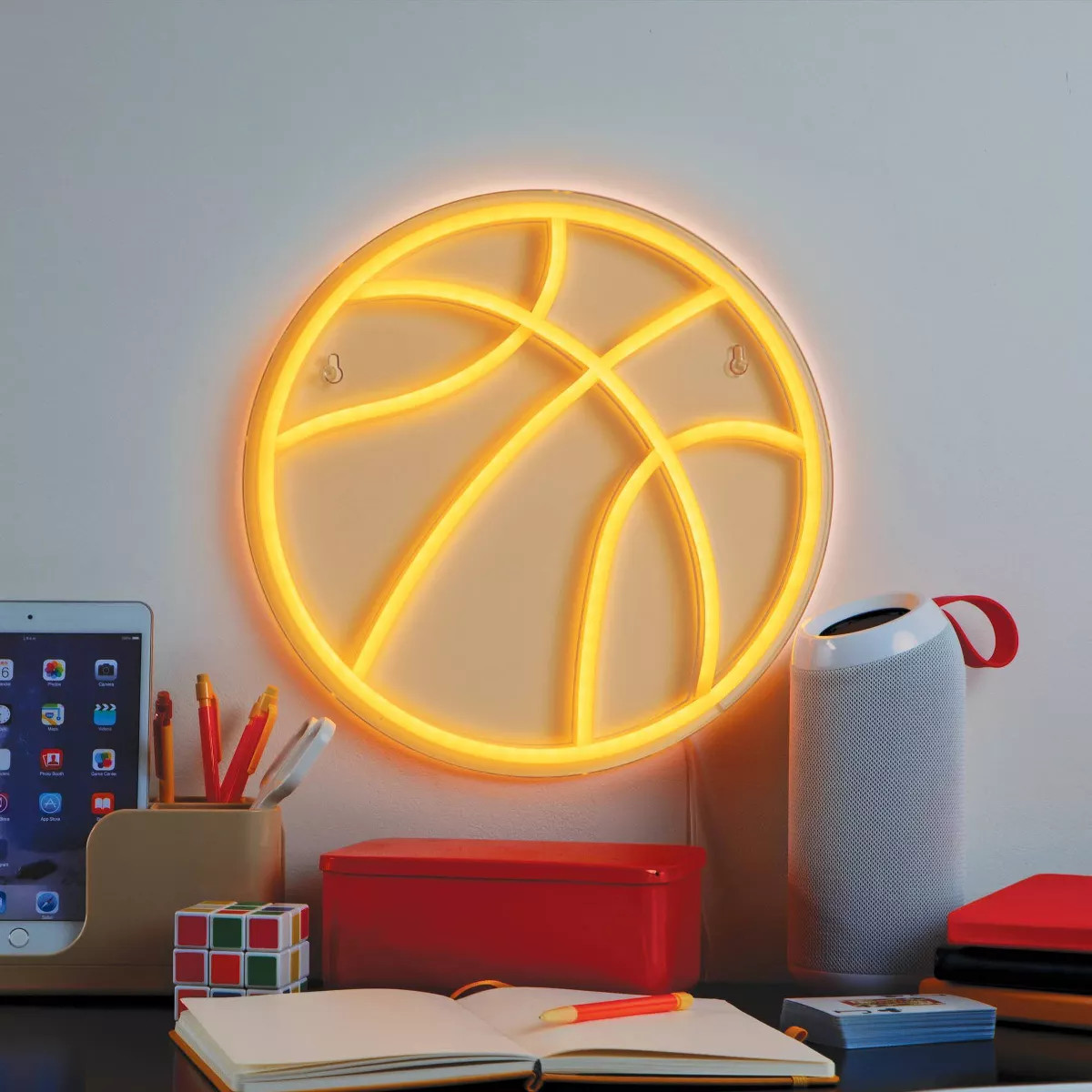 Basketball Neon Teen Wall Sign - West & Arrow | Target