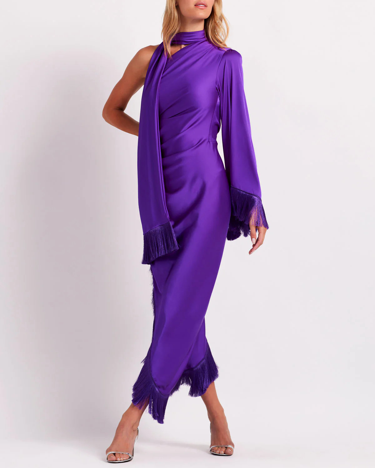 Fringe Trim Oscar Dress | PatBO