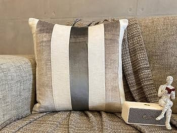 The HomeCentric Cushion Cover for Sofa, Decorative Grey Pack of 2, 16"x16" (40x40 cm) Throw Pillo... | Amazon (US)