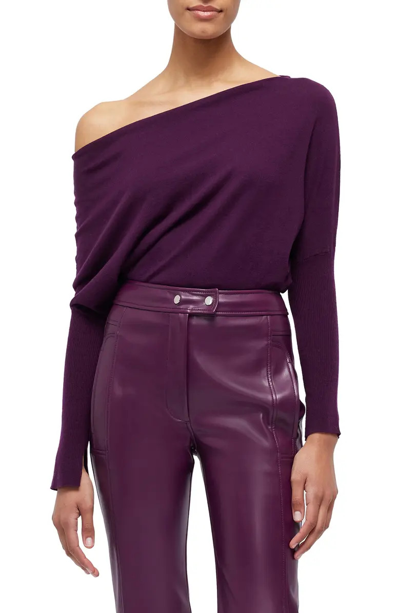Simkhai Lavina Draped One-Shoulder Sweater | Nordstrom | Nordstrom