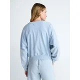 Scoop Women's Mineral Wash Cropped Crewneck Sweatshirt, Sizes XS-XXL | Walmart (US)