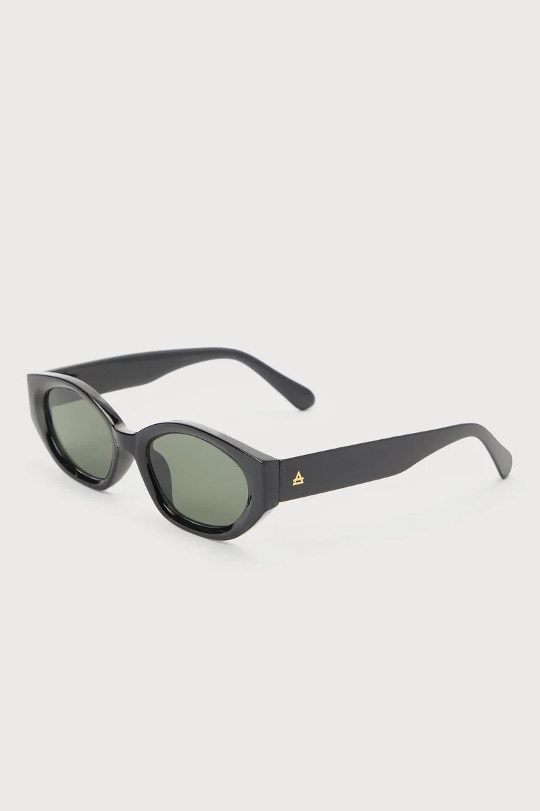 Mensa Black Oval Sunglasses | Lulus