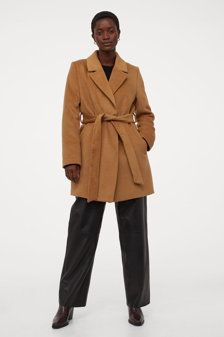 Coat with Faux Fur Collar | H&M (US + CA)