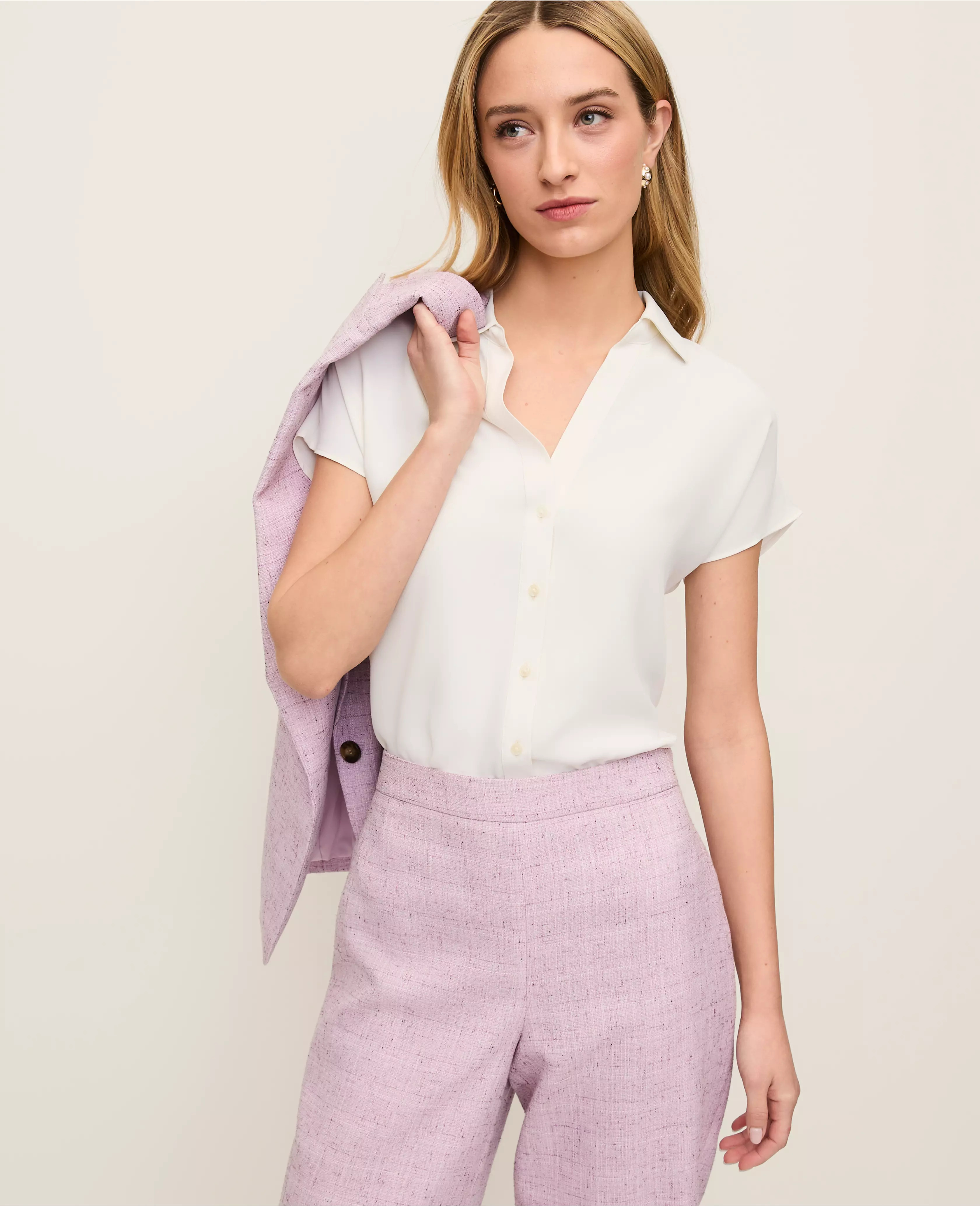 Split Neck Blouse | Ann Taylor