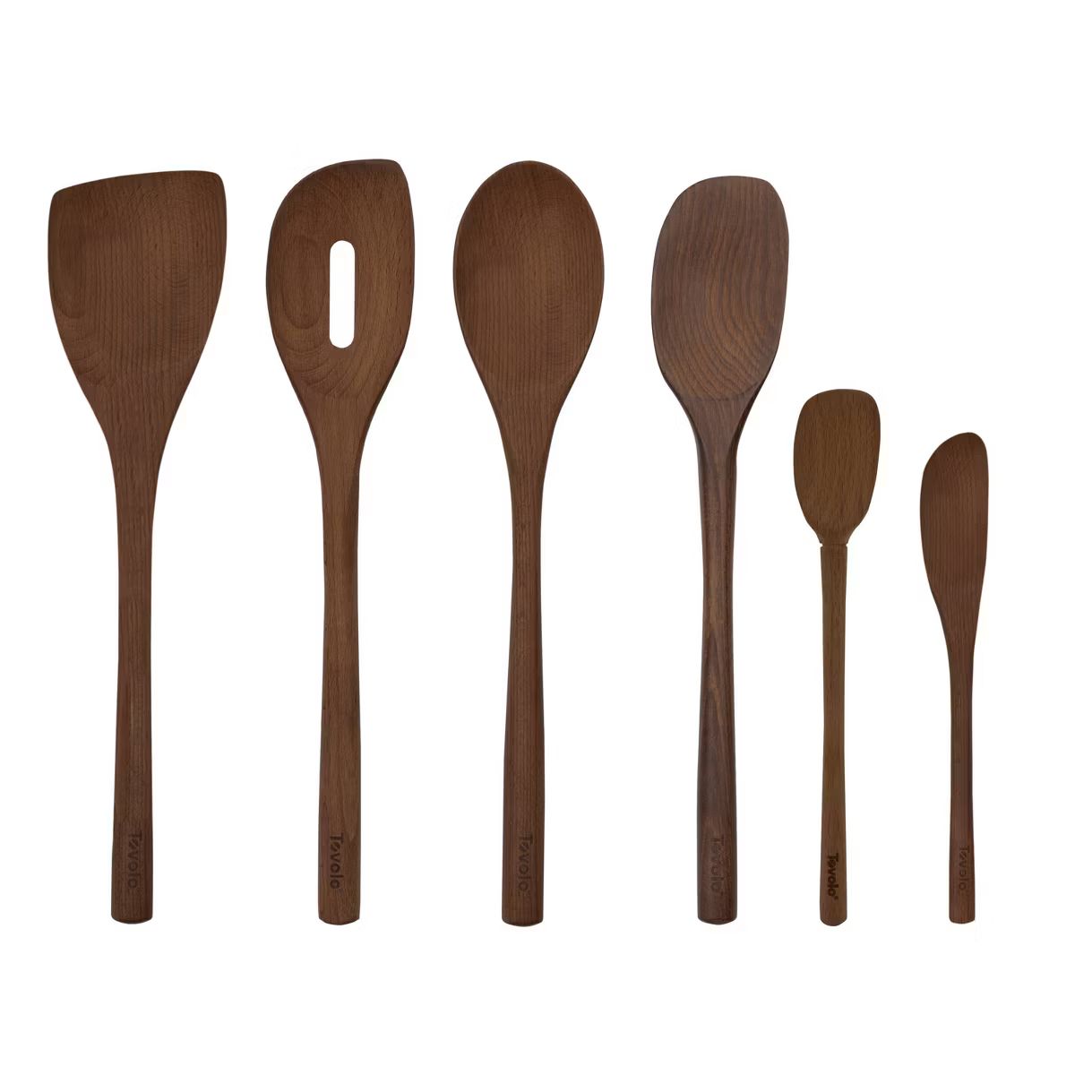 Tovolo 6pc Wood Spatula Set Red Beechwood | Target