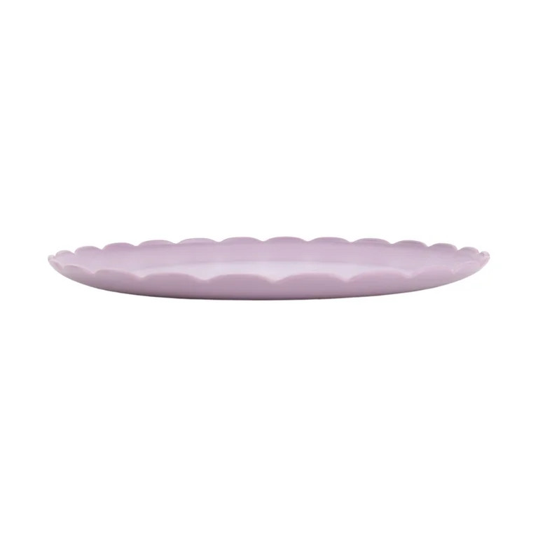 Mainstays 10.5 inch Round Plastic Plate, Purple | Walmart (US)