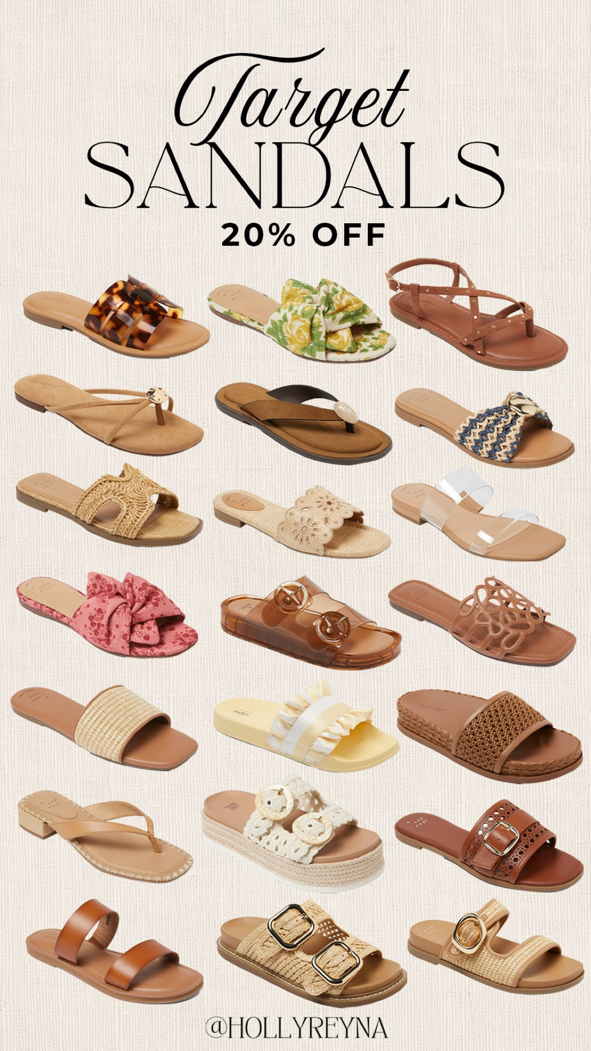 20% off Target sandals!

#targetdeals

Target deals. Target fashion. Target sandals on sale. Target summer sandals  

#LTKootd #LTKSeasonal #LTKSaleAlert