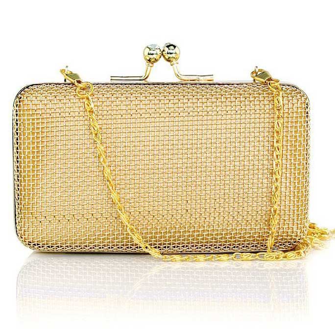 Gold Detail Hollow Out Design Evening Bag | rosewe.com