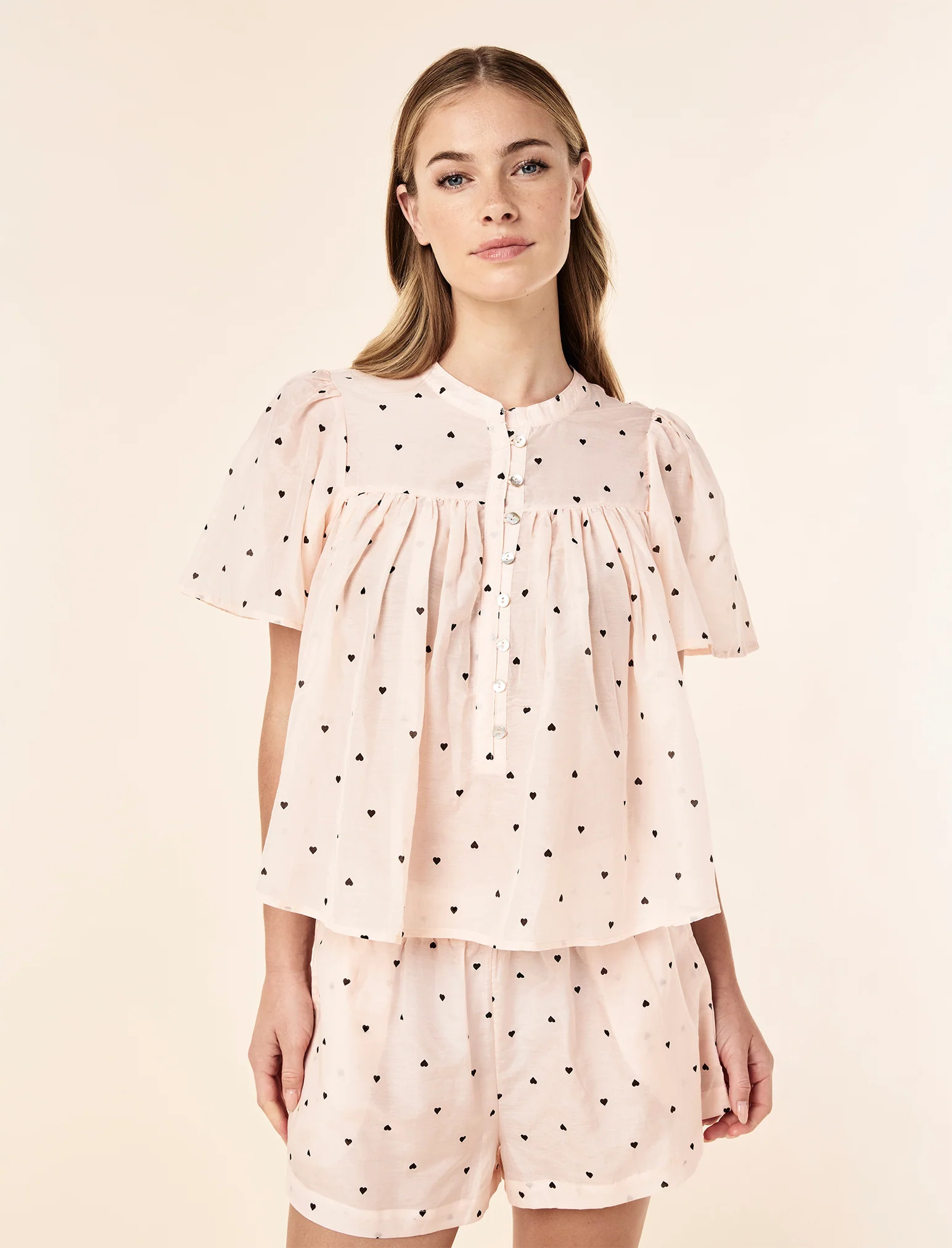 Hearts Gathered Boxer PJ Set | Papinelle Sleepwear US