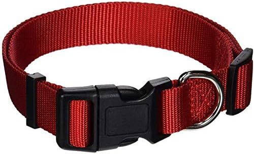 AEDILYS Adjustable Nylon Dog Collar Classic Solid Colors for Small Sized Dogs Neck, Multicolor | Amazon (US)