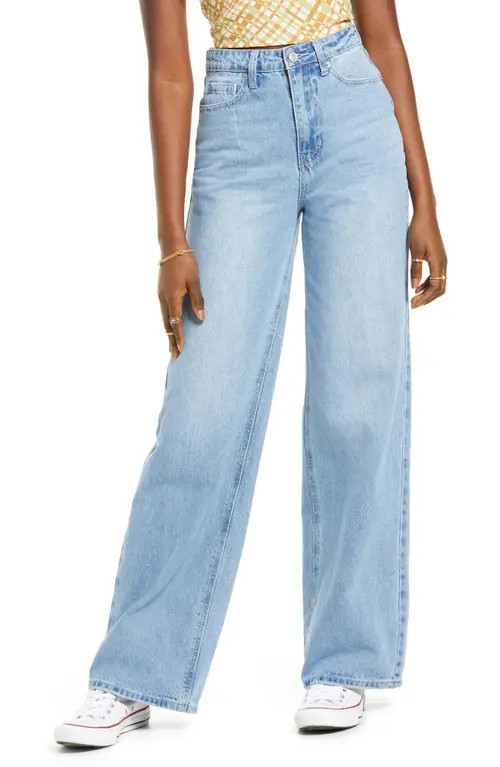 BP. Wide Leg Jeans in Authentic Light Wash at Nordstrom, Size 23 | Nordstrom