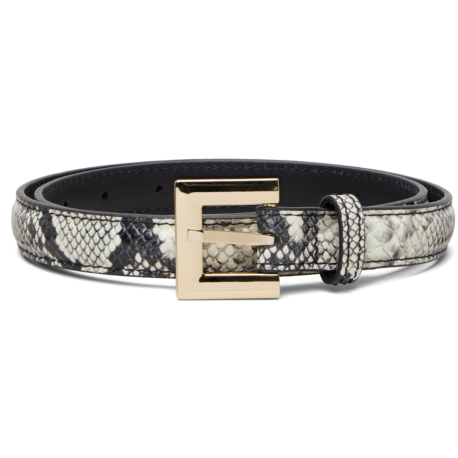 ANINE BING Black & White Nicola Belt | SSENSE