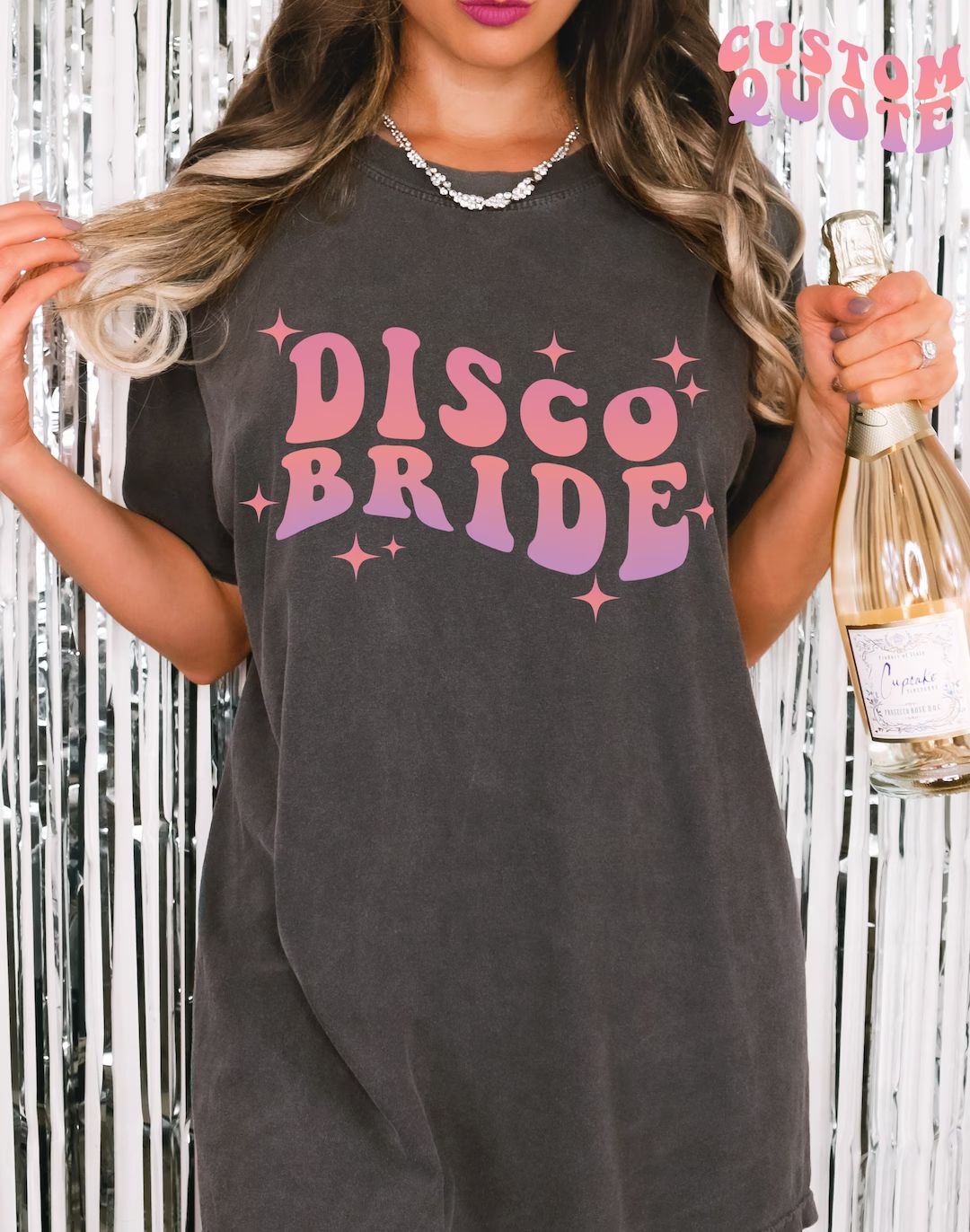 Disco Bachelorette Party Shirt Comfort Colors® Disco Bride - Etsy | Etsy (US)
