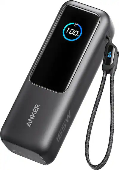 Anker - Laptop Power Bank (25K, 165W, Built-In and Retractable Cables) - Black | Best Buy U.S.