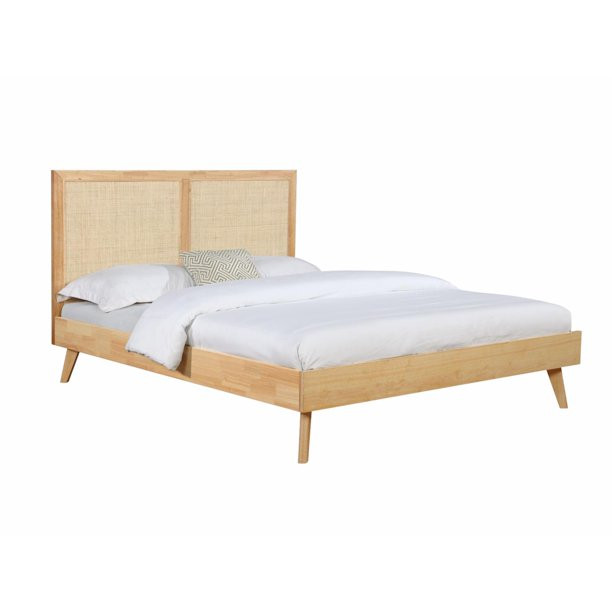 Powell Collett Bed - Natural Cane - Queen - Walmart.com | Walmart (US)