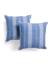18x18 2pk Indoor Outdoor Stripe Pillows | TJ Maxx