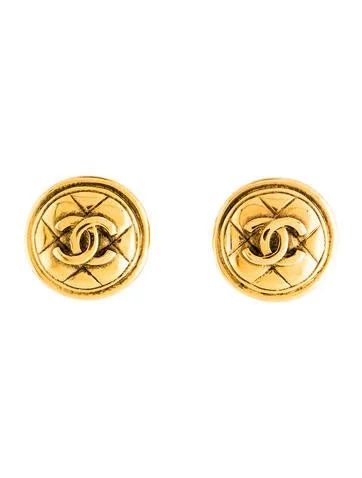 CC Logo Clip-On Earrings | The RealReal