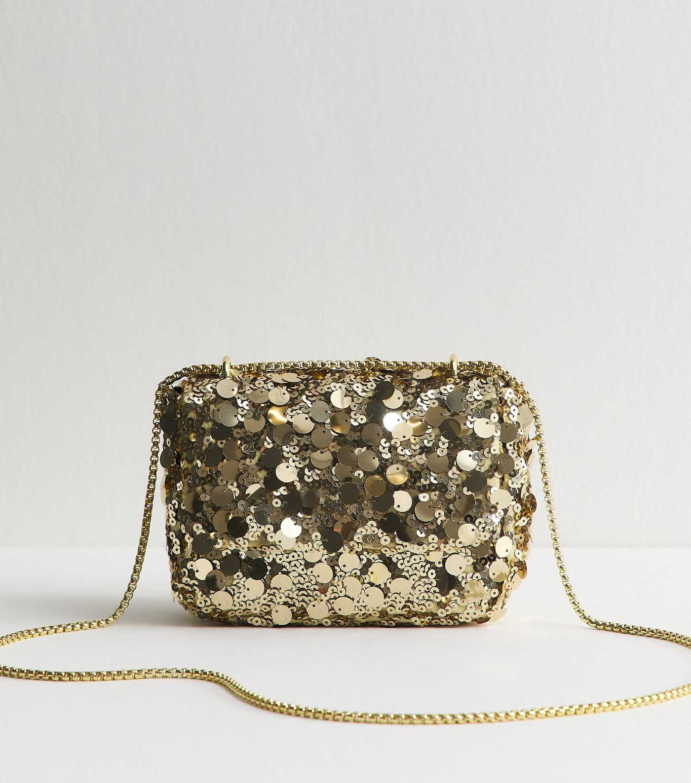 Gold Sequin Cross Body Bag | New Look | New Look (UK)