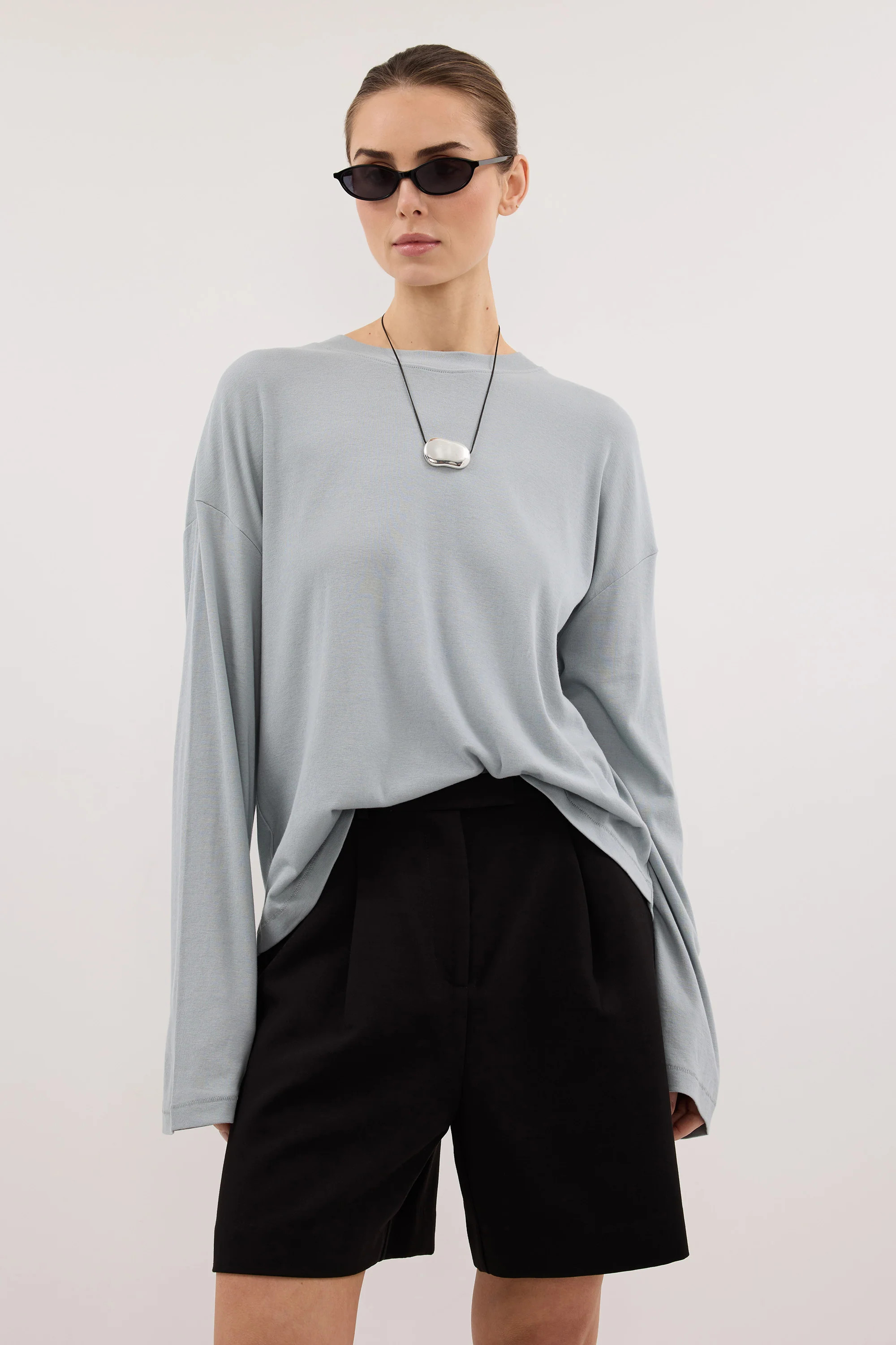 SLOANE MINERAL SLEEVED CREW KNIT | DISSH
