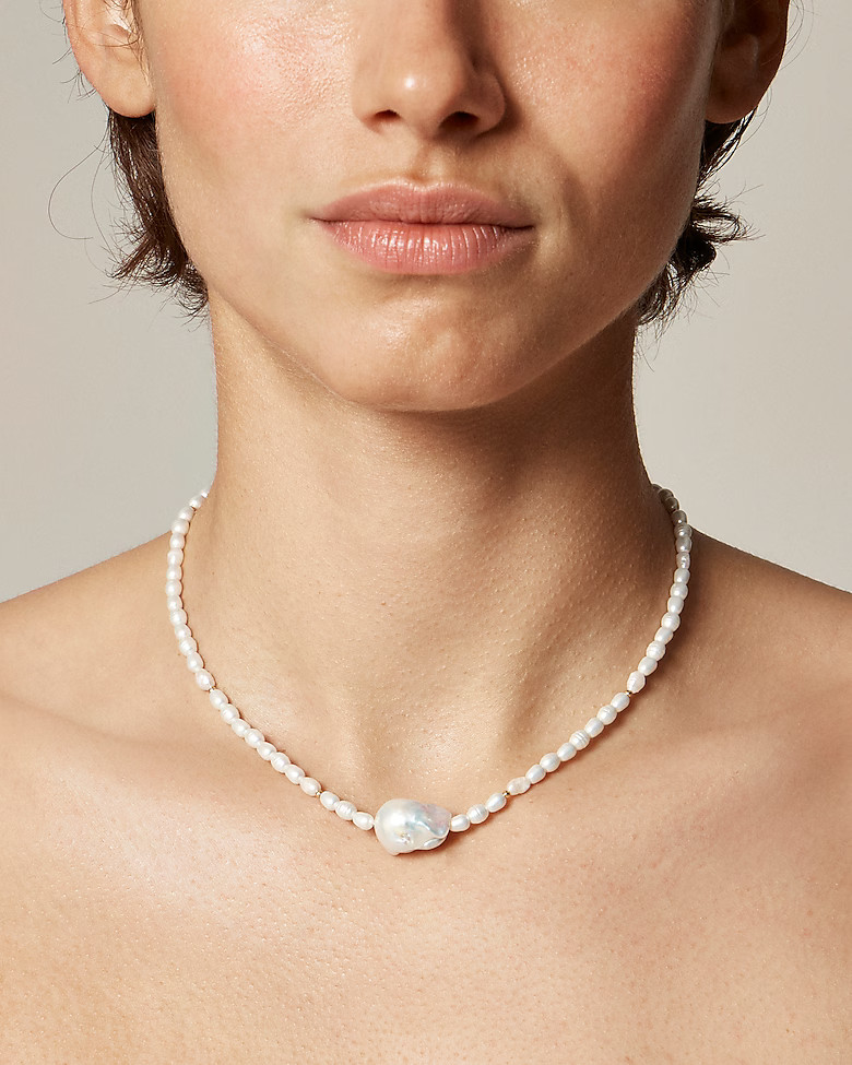 Baroque pearl necklace | J. Crew US