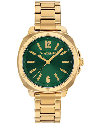 Women's Kitt Gold-Tone Stainless Steel Bracelet Watch, 34mm | Macy's