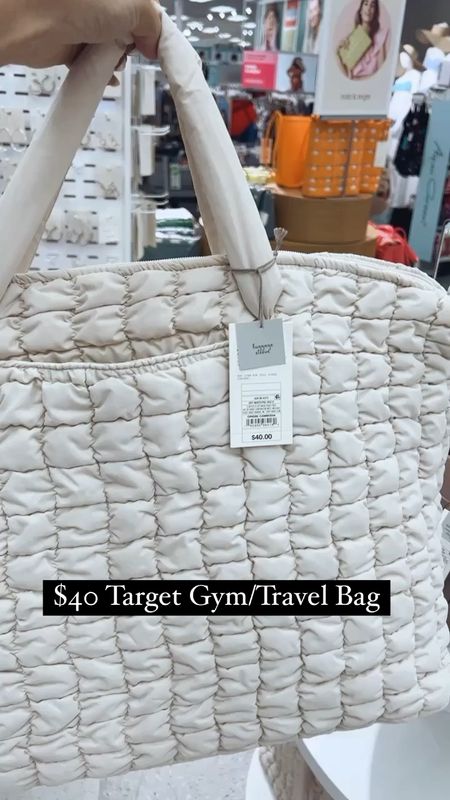 Target tote bag travel find - finally restocked 

target tote, target travel finds, travel bag 

#LTKTravel #LTKFindsUnder50
