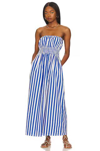 FAITHFULL THE BRAND Le Bon Midi Dress in Bayou Stripe from Revolve.com | Revolve Clothing (Global)