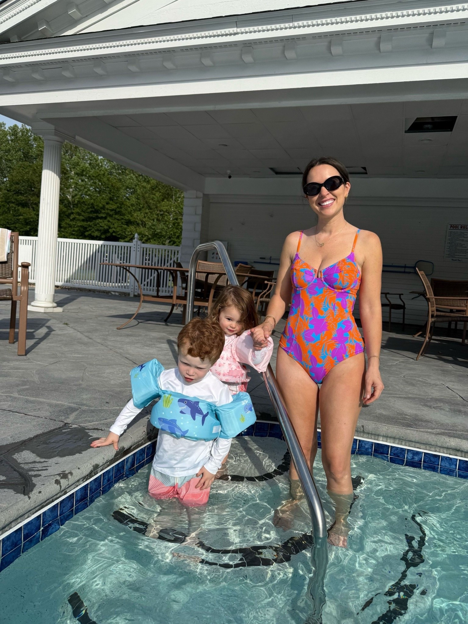 Family swim looks, one piece swim for moms. This one has great coverage for the pool with toddlers!

#LTKmomlife #LTKSwim #LTKKids