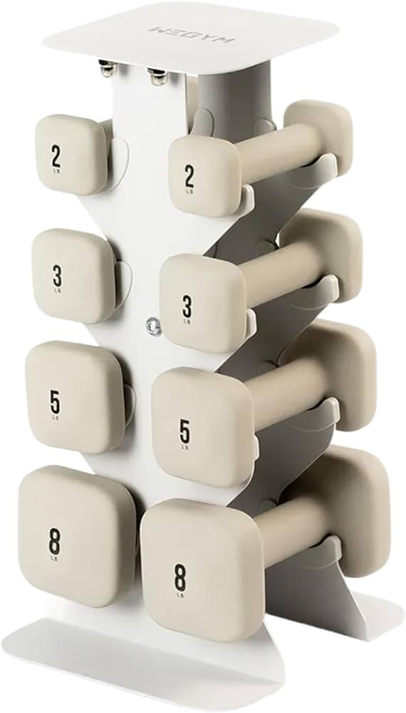 WeGym SafeGrip Square Dumbbells with Anti Slip Handles, Aesthetic Free Weights for Home Workouts,... | Amazon (US)