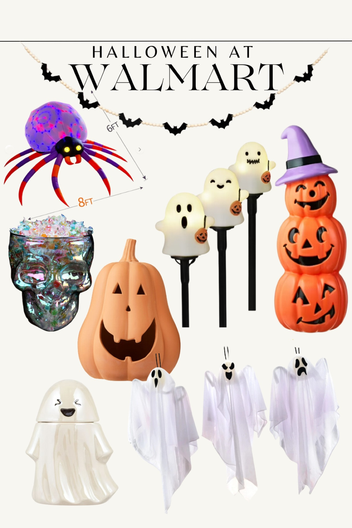 Walmart Halloween decor. Pottery barn for less Halloween decor. Holiday decor on a budget

#LTKHome #LTKSeasonal #LTKFindsUnder50