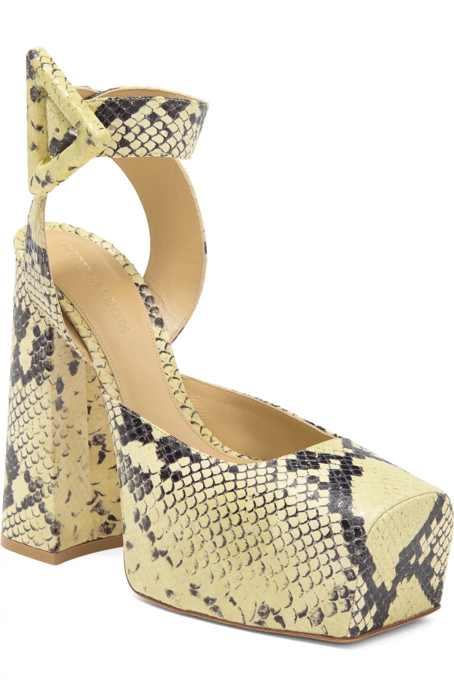 Bottega Veneta Tower Snakeskin Embossed Platform Pump (Women) | Nordstromrack | Nordstrom Rack