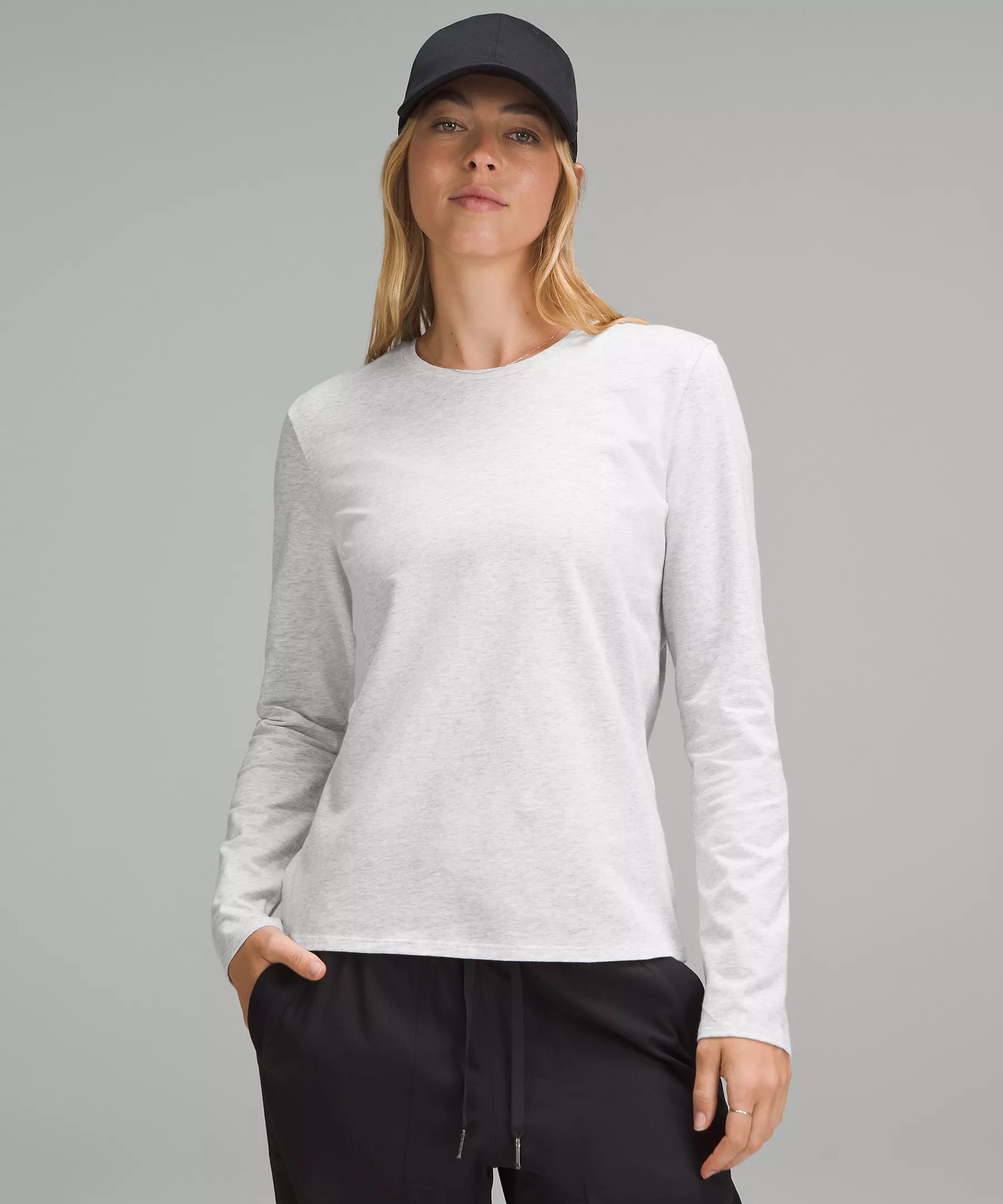 Organic Cotton Crewneck Long-Sleeve Shirt | Lululemon (US)