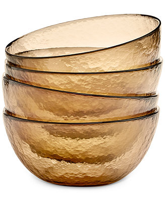 Oake Sunstone Glass Cereal Bowls, Set of 4, Exclusively at Macy's - Macy's | Macy's