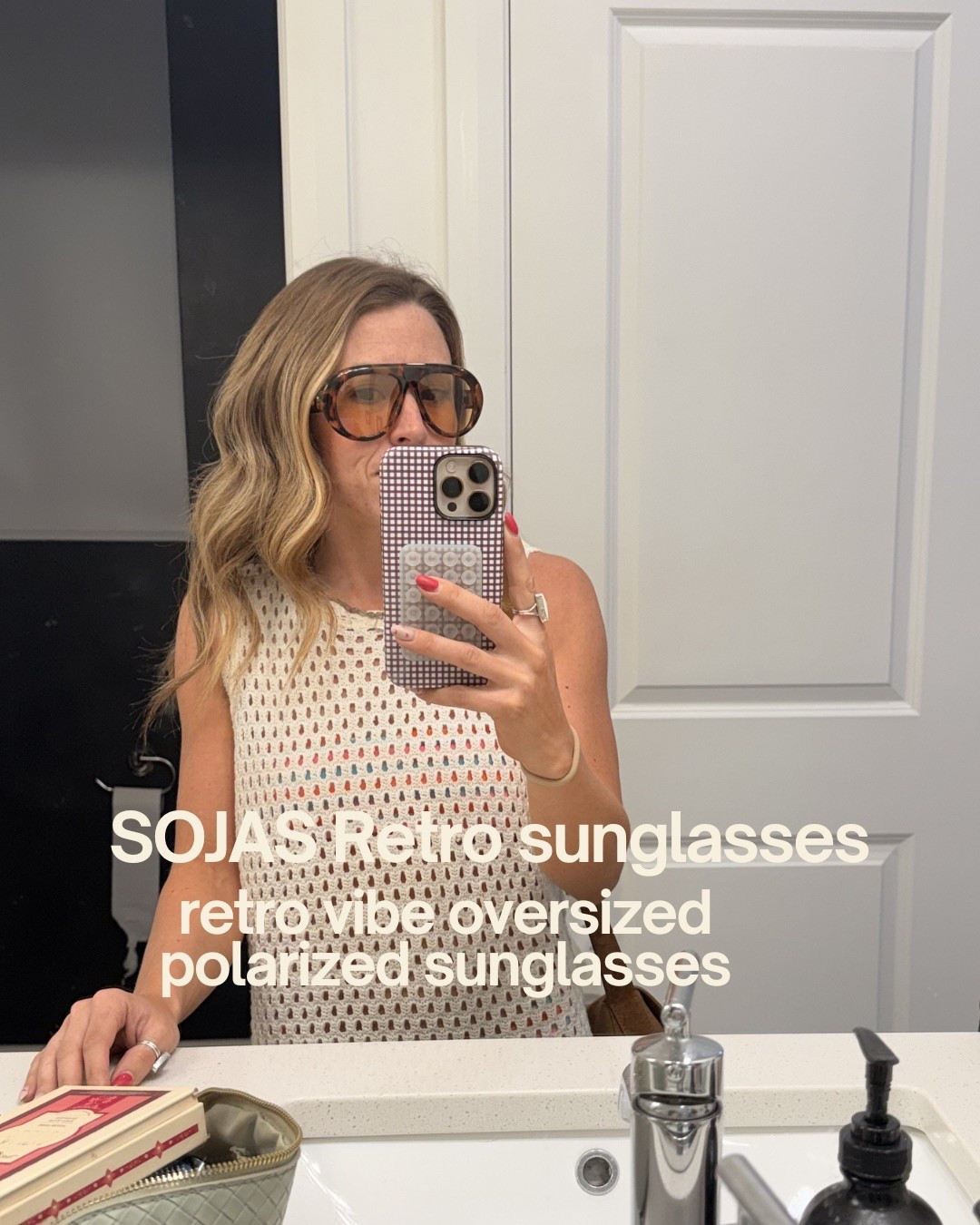 My neeeat and most favorite sunglasses this spring - buying them in red now 

#LTKSaleAlert #LTKSeasonal #LTKSwim