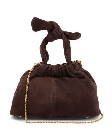 Suede Emily Bucket Bag | TJ Maxx