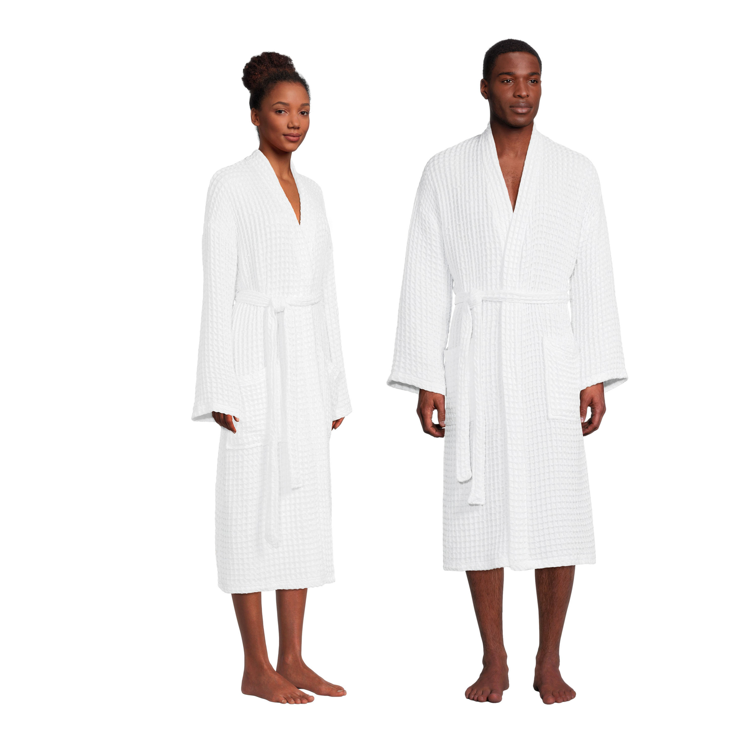 Cotton Waffle Weave Unisex Robe | World Market