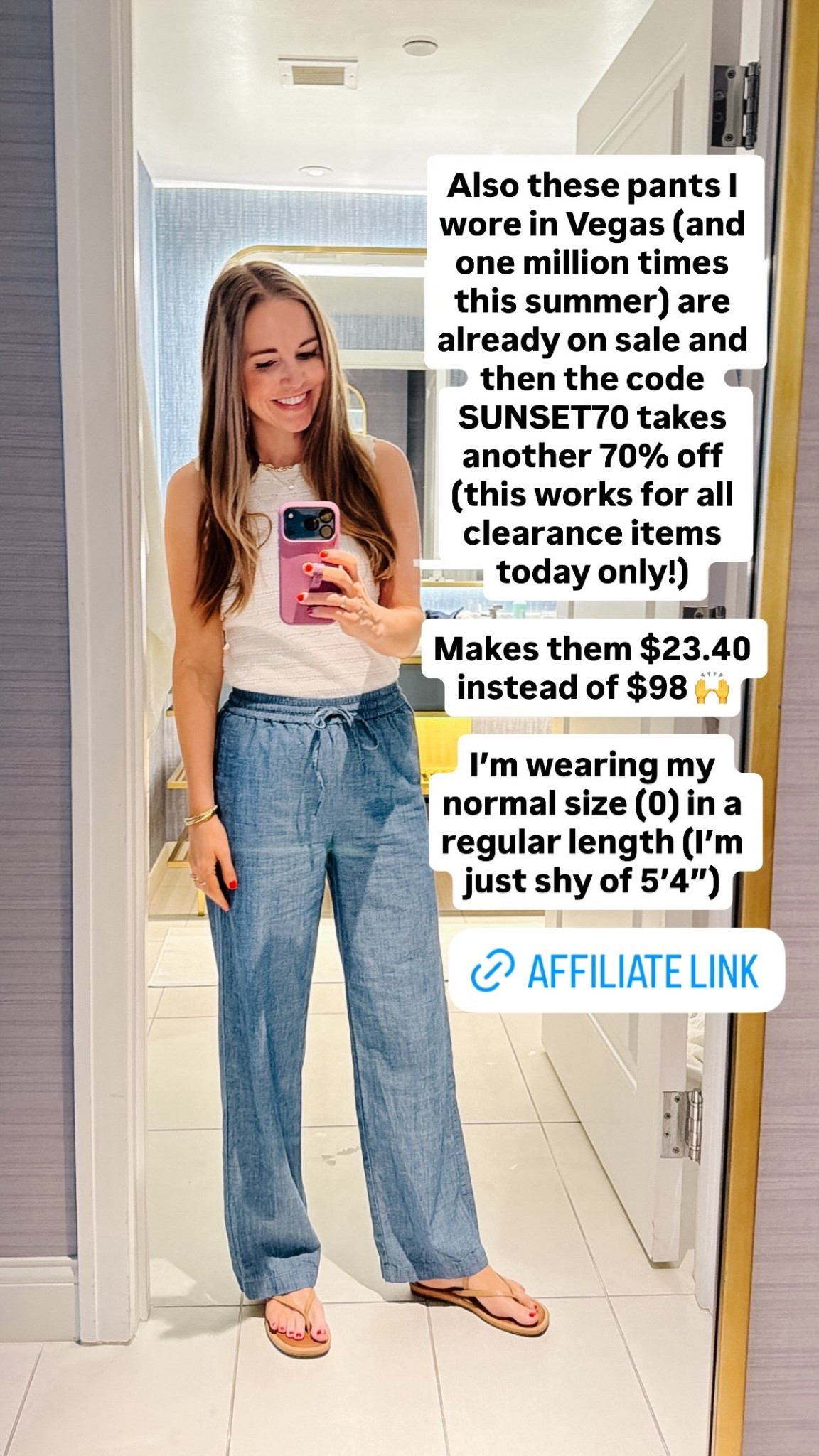 These flowy summer pants are on a major sale right now! They are on sale already and with the code SUNSET70 they are $23.40 instead of $98!

#LTKSeasonal #LTKSaleAlert
