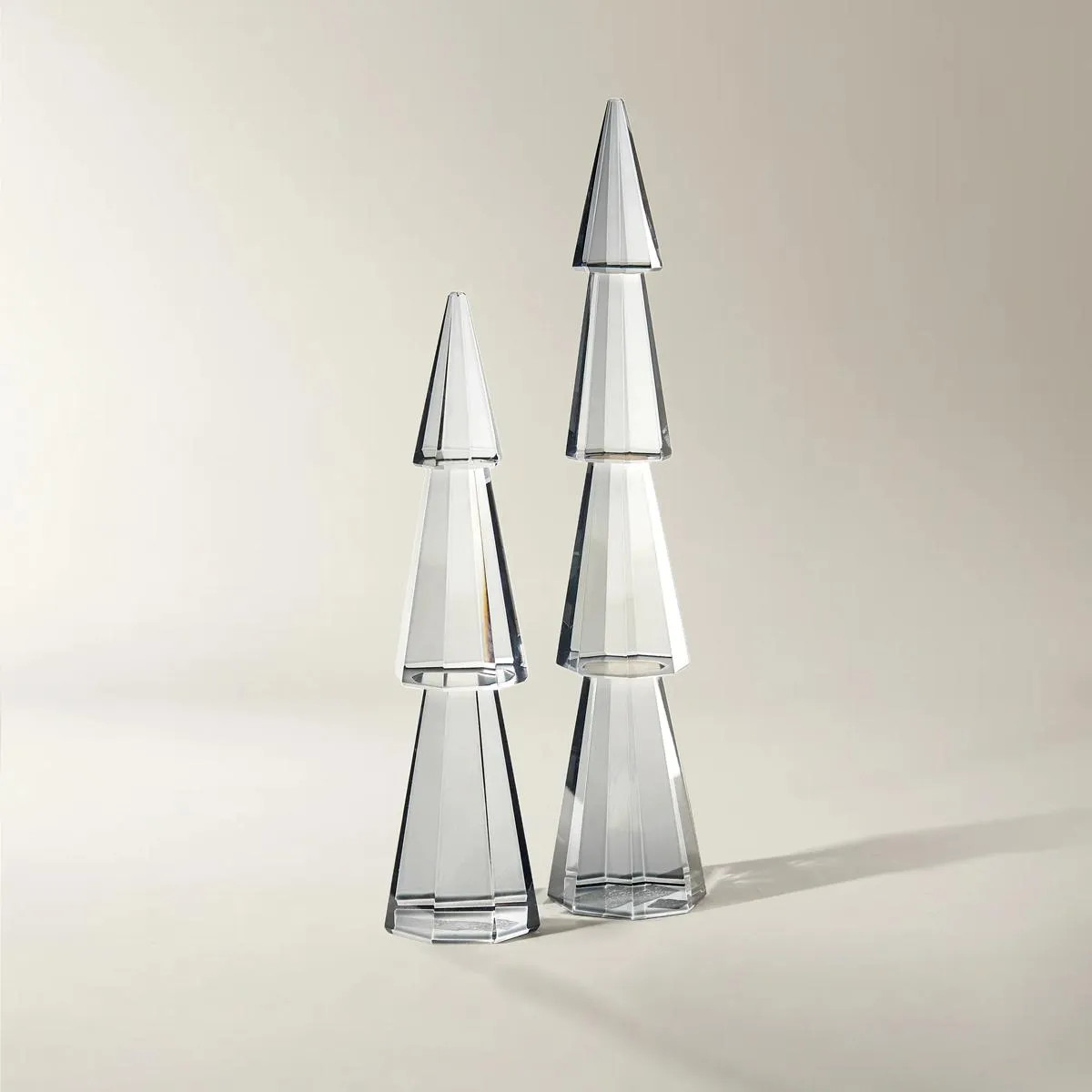 Smoke Crystal Tree Set of 2 - 5.5" & 7.75" | Z Gallerie