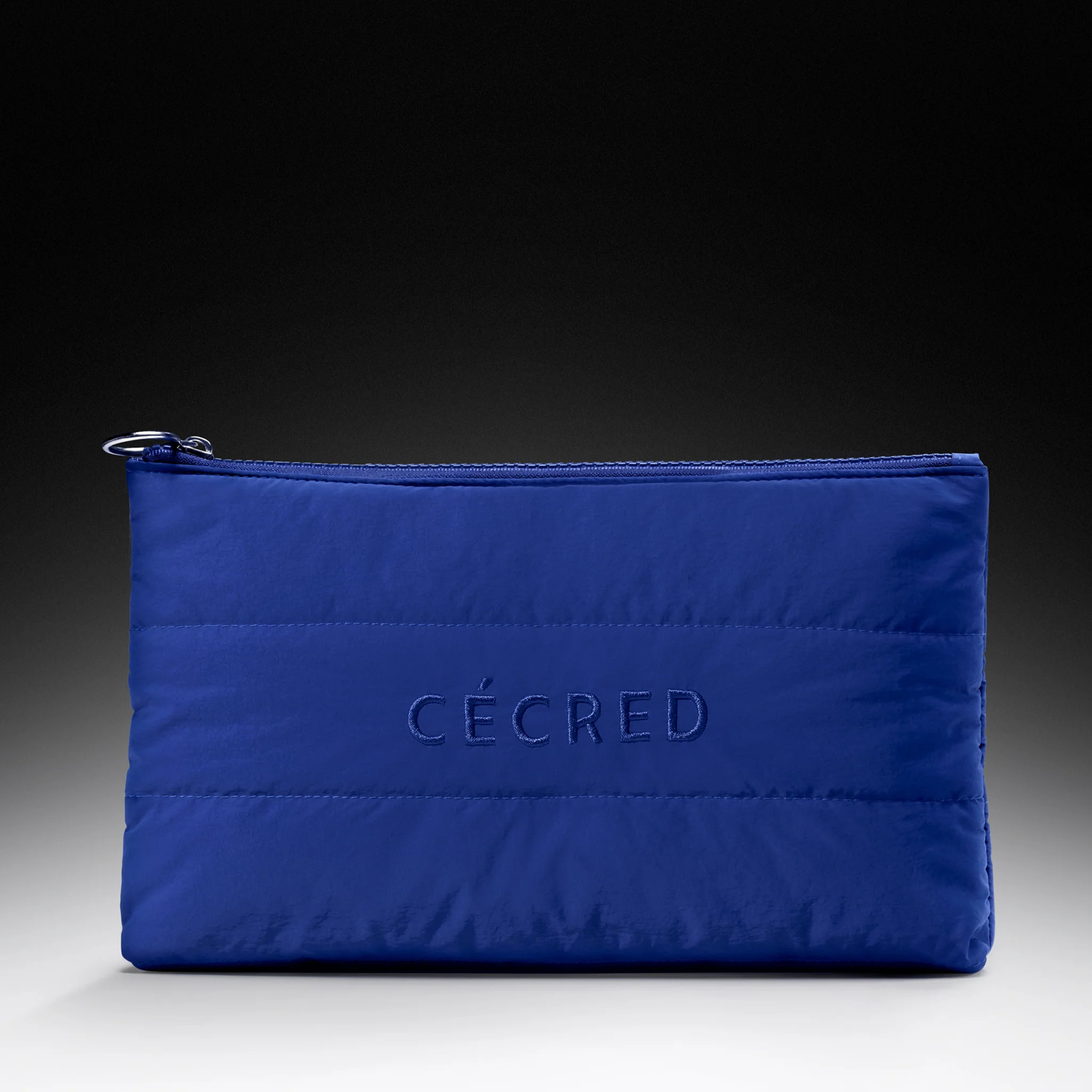 Puffer Blue Cosmetic Bag | Cécred | Cecred