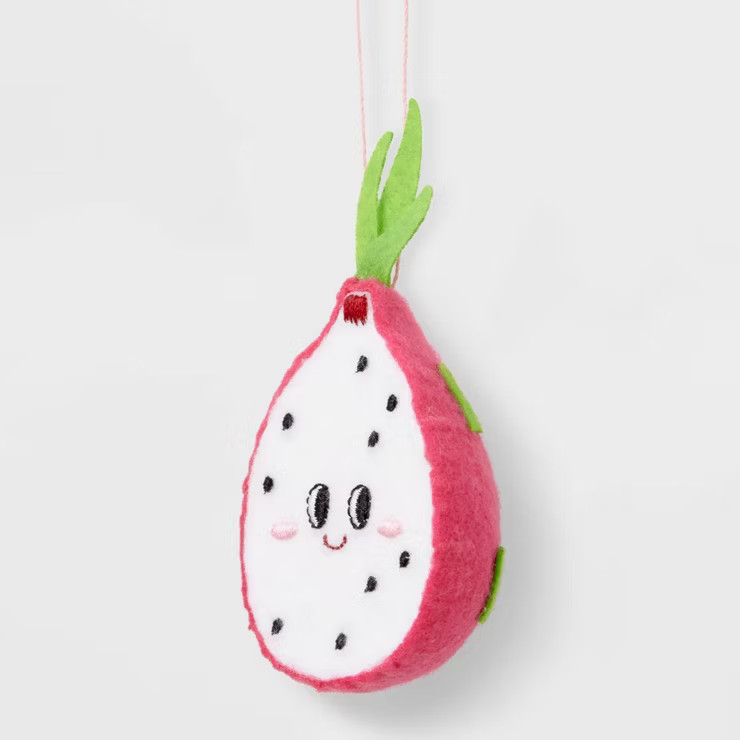 Fabric Dragon Fruit Christmas Tree Ornament Pink - Wondershop™ | Target