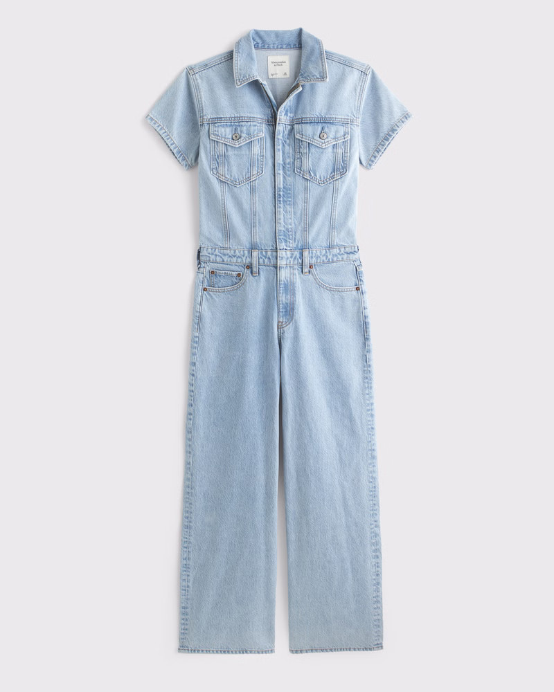 Women's Denim Jumpsuit | Women's Dresses & Jumpsuits | Abercrombie.com | Abercrombie & Fitch (US)
