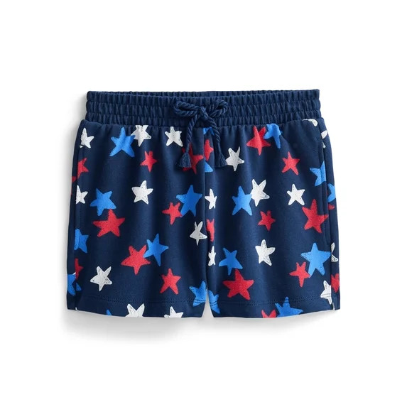 Fourth of July Girls Patriotic Americana Shorts from Way to Celebrate, Sizes 4-18 | Walmart (US)